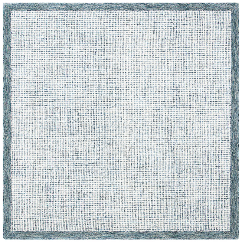 Canales Hand Tufted Wool Rug, Square 6'