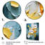 «Spring Bliss Abstract Turquoise and Yellow», reproduction d'art sur toile-1643770459-1643770437