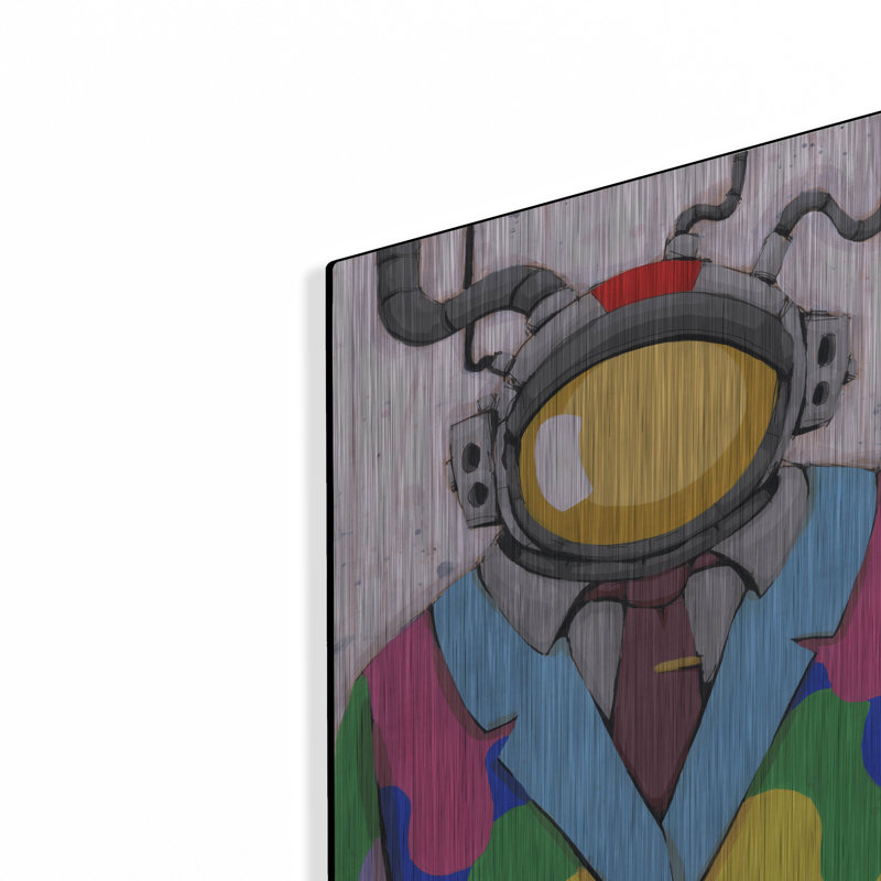 Trinx «The Dream Got Control» par Ric Stultz, mur en métal, H 16 po x l 12 po