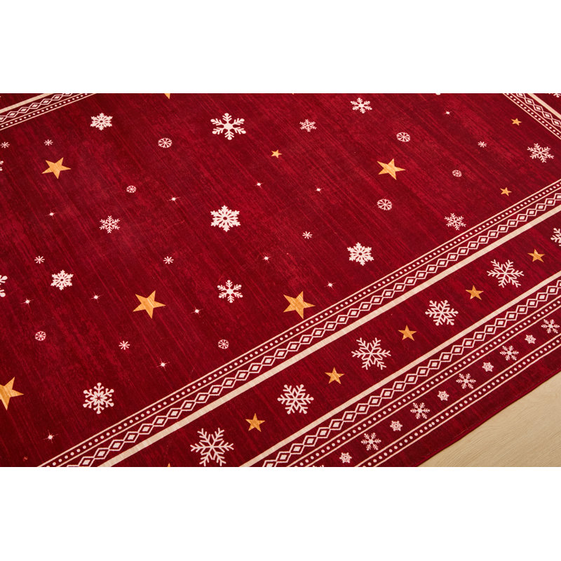 Rectangle Geometric Washable Area Rug, 60x180cm