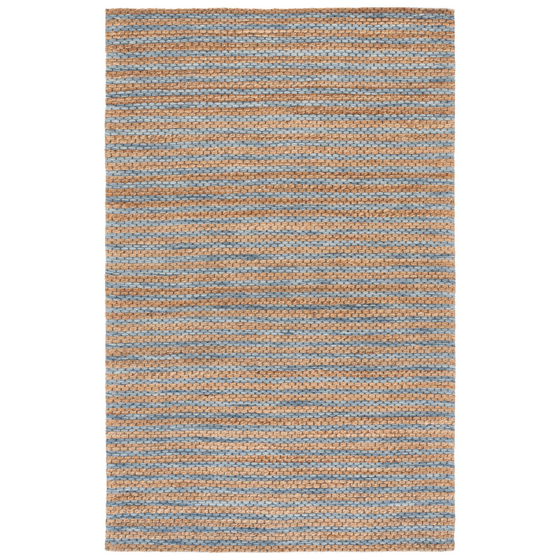 Martha Stewart 9526 Hand Tufted 40% Jute; 40% Wool; 20% Cotton Striped Rug, Rectangle 5' x 8'