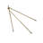 Werner 54'' Gold LED Task Floor Lamp