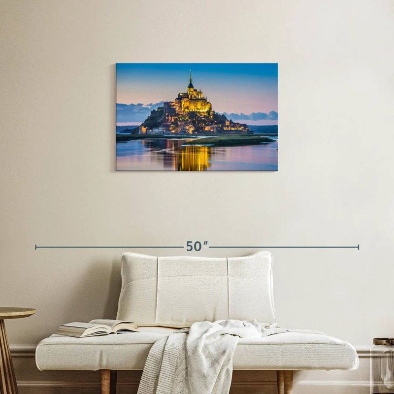 Adella Mont Saint Michel Nightfall, 20" H x 30" W