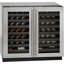 U-Line 36"W. 3000 Series 7.0 Cu.Ft. Dual-Zone French Door Wine Refrigerator - Stainless Steel Frame with Glass