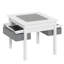 Kamal Kids 3 Piece Square Play Or Activity Table and Chair Set