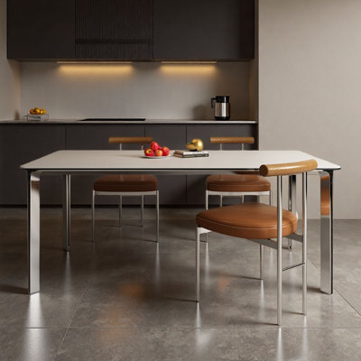 Modern Italian Minimalist Rectangle Dining Table