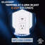 GFCI USB COMBO - prise de courant de 15 ampères GFCI et prise de charge USB encastrée 24 W, type A et type C, puissance de charge de 4,8 A, certification UL et CUL, plaque murale de taille moyenne incluse (1 paquet)-107182466