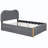 Upholstered Platform Bed with Wood Supporting Feet and Trundle Aevah-1784054969-1784054971