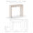 Beveled Curved Cast Stone Fireplace Surround-105403553-105403549