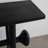 Black Solid Wood Console Table-555724121