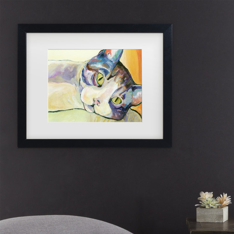 « pour le bain », reproduction d’art sur toile encadrée, H 11 po x l 14 po x P 0,5 po, Cadre noir