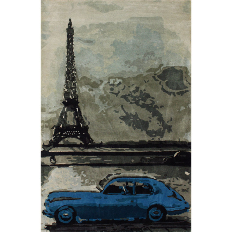 Tapis gris Ilma, 7'6" x 9'6"