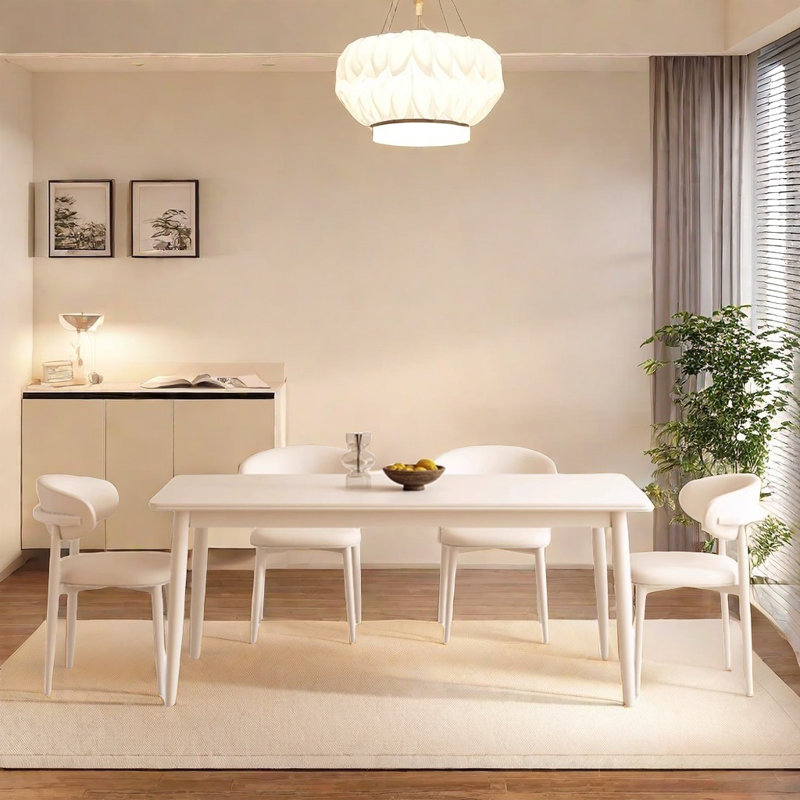 Table et chaise en pierre blanche crème Wind Wind, H 29,5 po x L 70,8 po x l 35,4 po