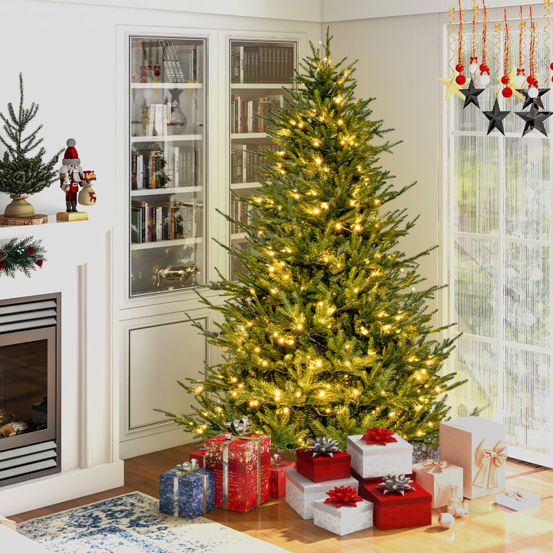 Arbre de Noël artificiel éclairé, 7'