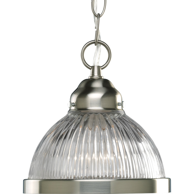 1 - Light Single Pendant, Mini, Brushed Nickel
