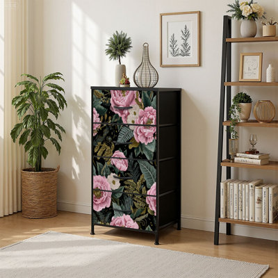 Commode de rangement verticale 4 tiroirs