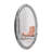 Amla Oval Wall Mirror With Crystal Accents