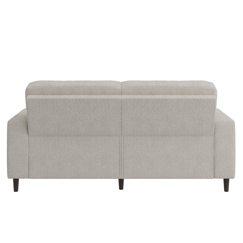 Ensemble de salon Wilmington Mid-Century, Sable / brun clair / crème / rouge Boucle