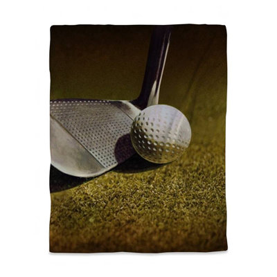 White Man Cave Golf Duvet Cover | Twin Size Home Decor