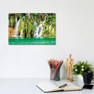 Waterfalls In The Parco Nazionale Dei Laghi Di Plitvice by Terry Eggers - Gallery-Wrapped Canvas Giclée on Canvas