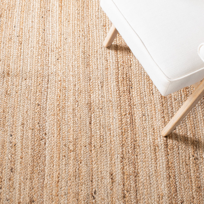 Gassaway Natural Fiber Hand Woven Jute Rug, Runner 2'6" x 8'