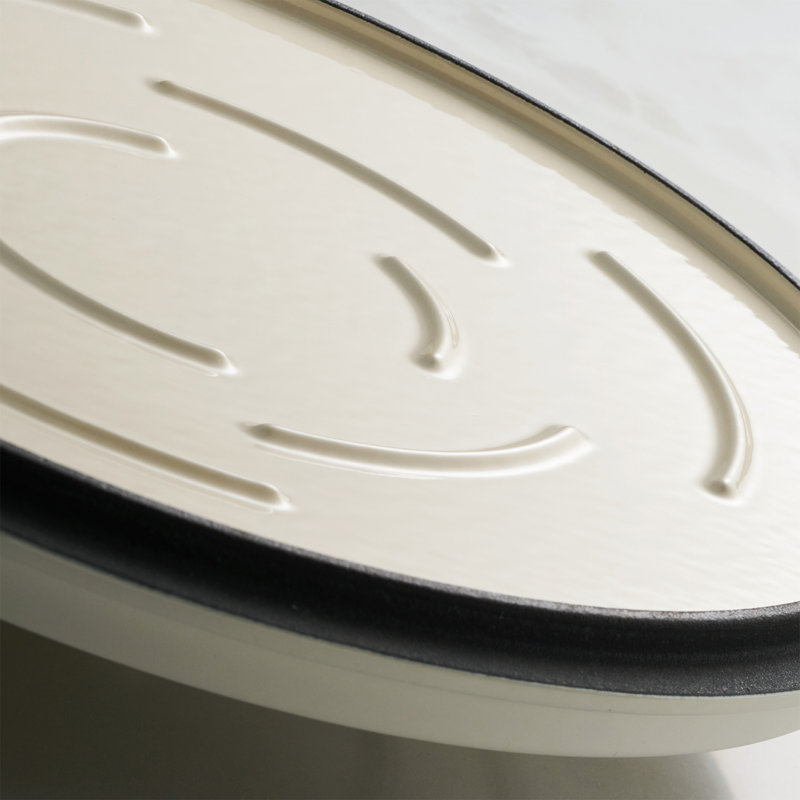 Tramontina Enamelled Cast Iron Dutch Oven, White, 26 cm