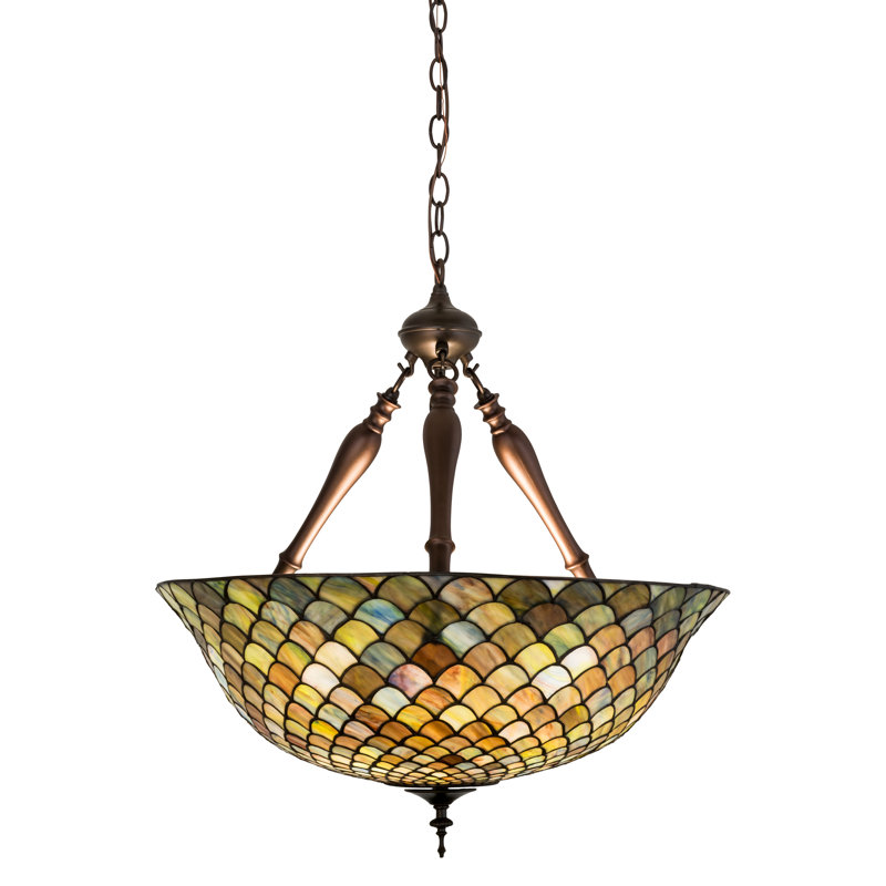 3 - Light Bronze Bowl Pendant