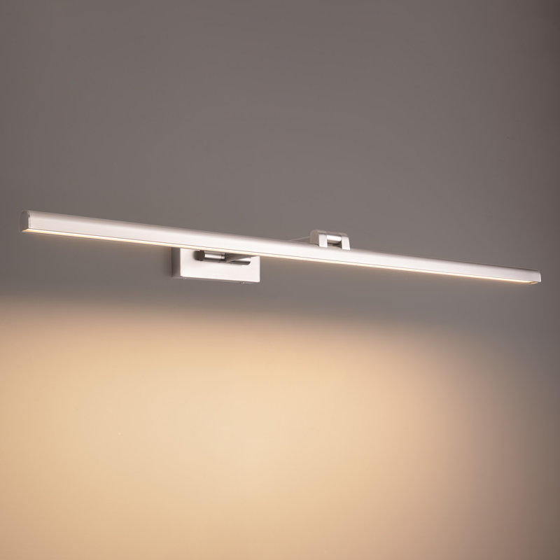 Reed Dimmable LED Wall Mounted Picture Light, Brushed Nickel