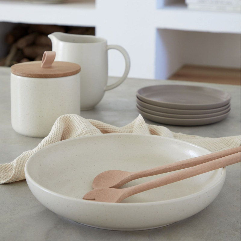 Casafina Pacifica Stoneware Serving Bowl, Marshmallow