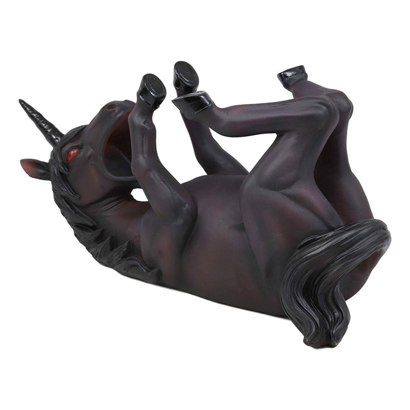Lilya Elixir of Doom Macabre Unicorn 1 Bottle Tabletop Wine Bottle Rack