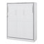 Grand lit escamotable rotatif avec tablettes de rangement dissimulées, lit mural multifonctionnel peu encombrant-889956559