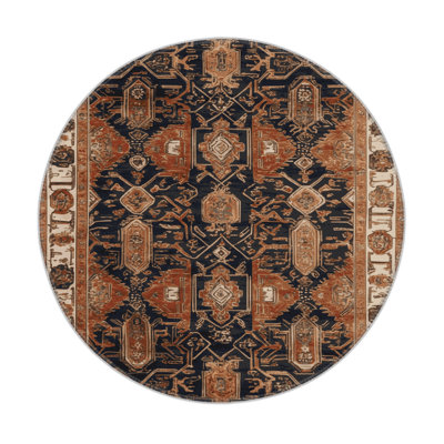 ArtDeco Brown Indoor and Outdoor Area Rug