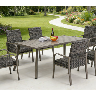 Outdoor Folding Iron Dining Table – Weather-Resistant & Space-Saving for Patio Use