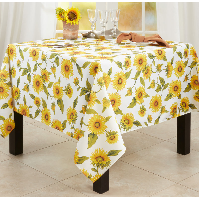 Alleyne Girassol Floral Tablecloth, 70" W x 70" L