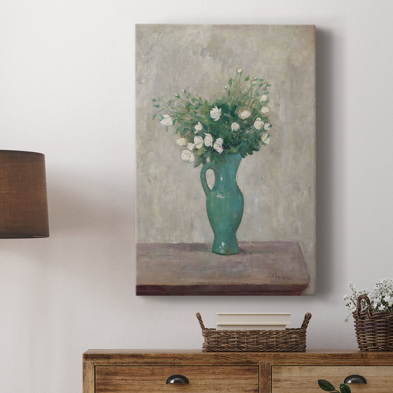 Reproduction florale rétro - galerie Cavas sur mesure, H 60 po x l 40 po