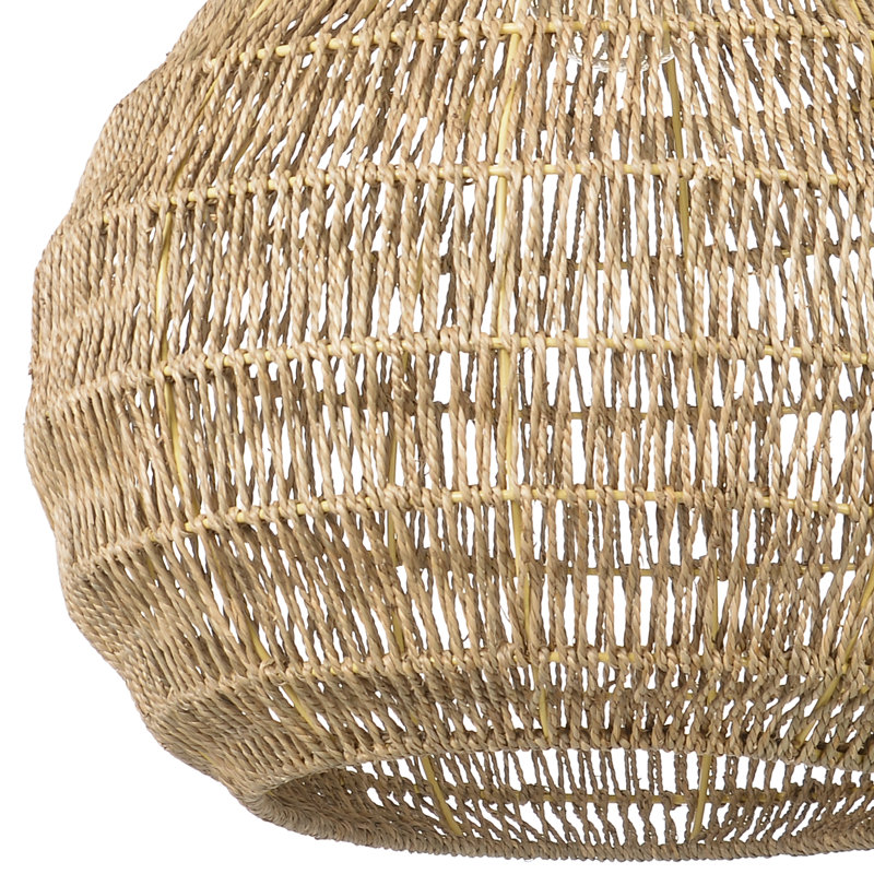 Blayk 1 - Light Natural Teardrop Pendant, 19.68" H x 19.68" W x 19.68" D