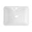 19"x15" White Ceramic Rectangular Bathroom Sink