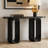 50" Modern Art Sculptural Console Table