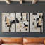 Abstract Series CXVII -Set Of 3 Gallery Wrapped Canvas -Ready to Hang-107312363