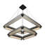 Lustre, 8 lumières, 34 po, noir mat, verre fumé-676009158