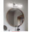 Luminaire de salle de bain chromé avec abat-jour en verre pour salle de bain-704981617