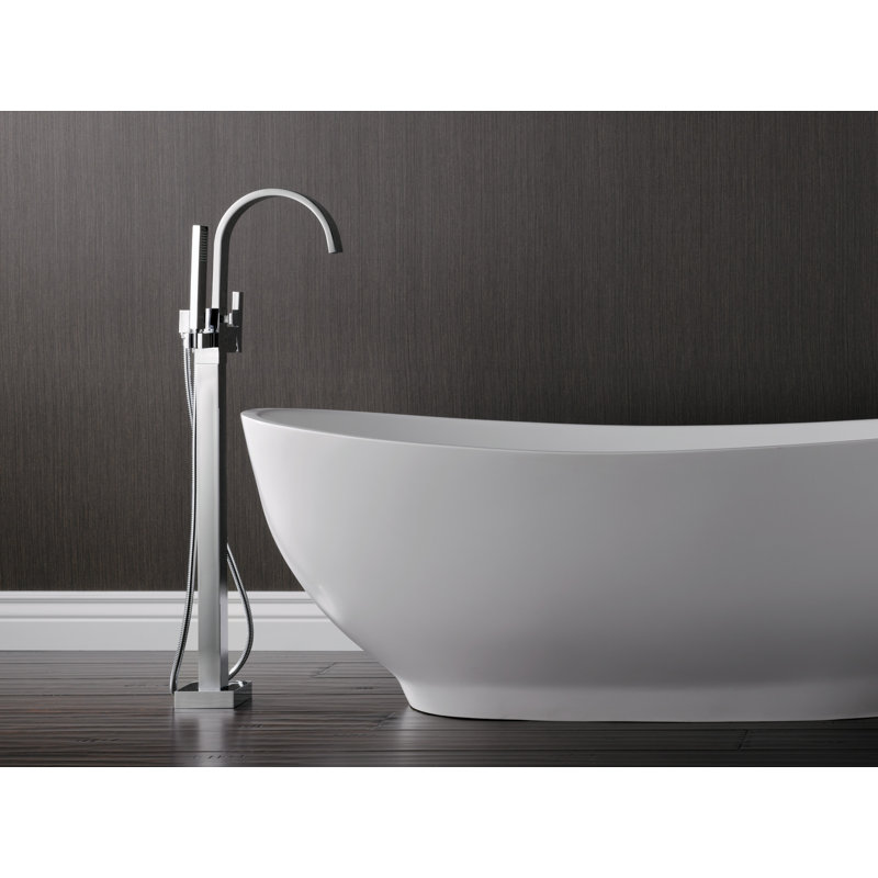 Siderna® Single-Handle Freestanding Tub Filler, Polished Chrome