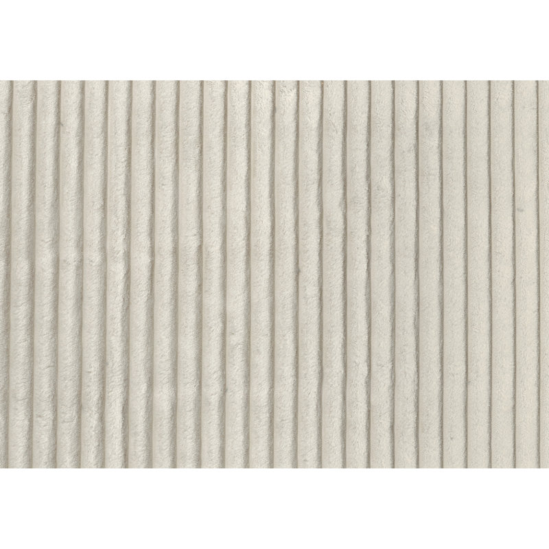 Chaise rembourrée en velours côtelé beige avec structure en contreplaqué pour espace de vie sur la base