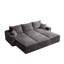 Canapé modulaire 110 places à assise profonde en velours côtelé 110 po pour salon-194274723