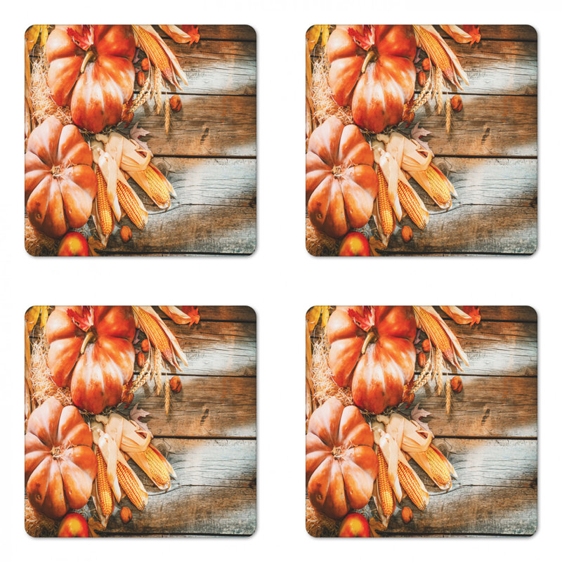 Sous-verre de citrouille d’automne