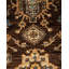 Tapis brun rectangulaire unique de 4 pi 2 po x 5 pi 6 po Deliylah