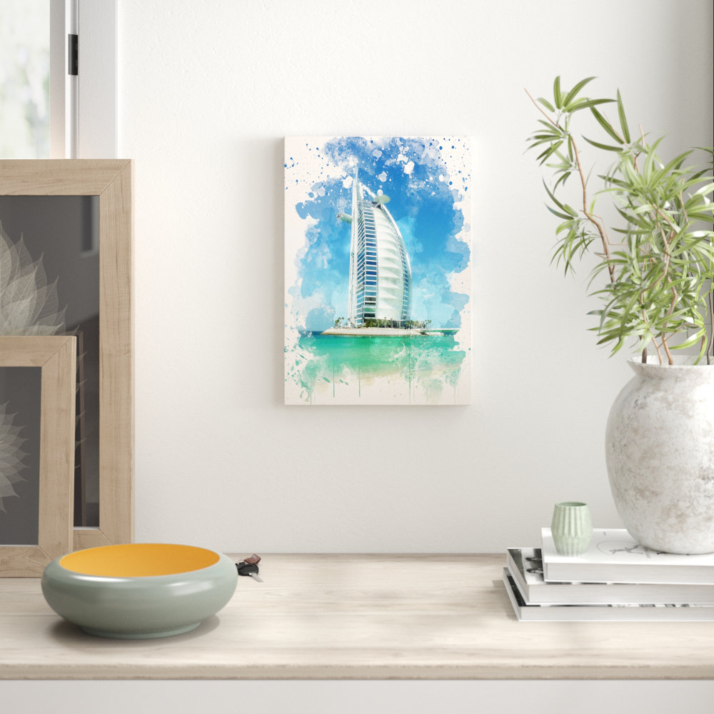 The Burj Al Arab Dubai - Wrapped Canvas