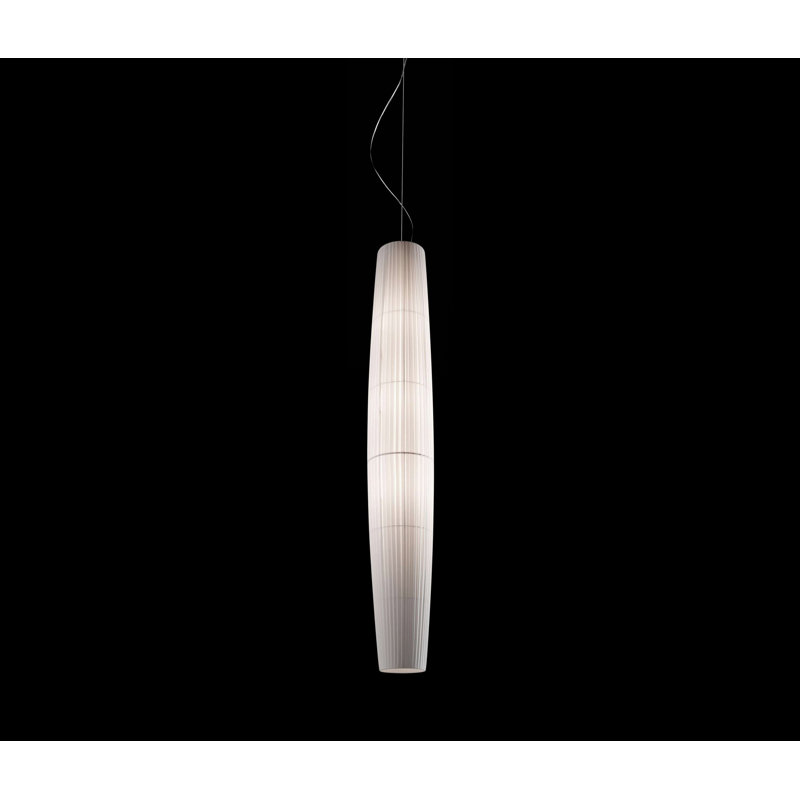 Maxi 4 - Light Pendant, White Translucent Ribbon, 1