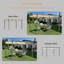 Angel Living 3x3M Aluminum Patio Pergola with Retractable Canopy for Outdoor Garden Grey-119326463-119326460