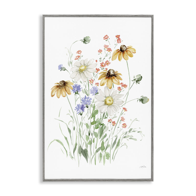 «Summer Garden Blooms Art» par Katrina Pete bf-987, Estampe numérique Farmhouse, H 18 po x l 12 po